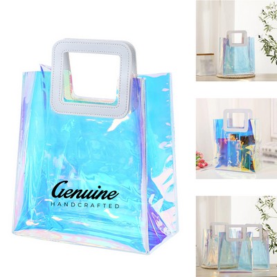 PVC Clear Holographic Tote Bag