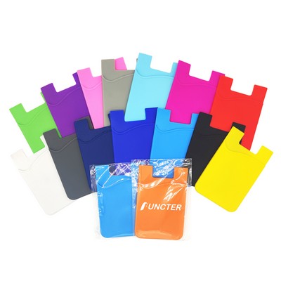 Single-Layer Silicone Adhesive Card Holder