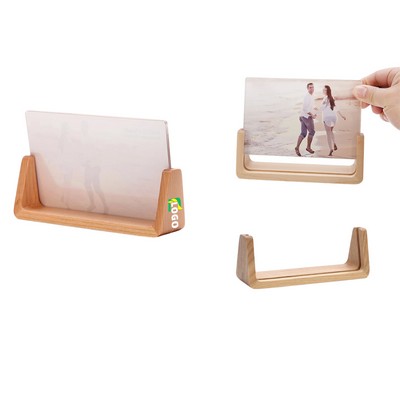 U-Shape Wooden Photo Frame Stand