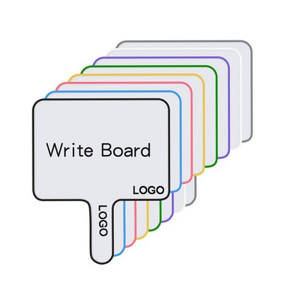 Erasable Double Sided Handheld Whiteboard Writing Surface Paddles for Education Teaching