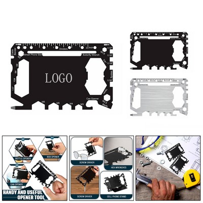 46-in-1 Stainless Steel Multi-Function Tool Card