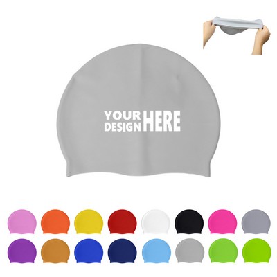 High Elasticity Silicone Swim Cap MOQ100