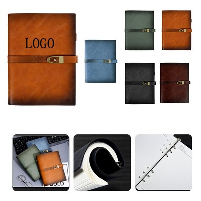 A5 Premium Genuine Leather Binder Business Journal