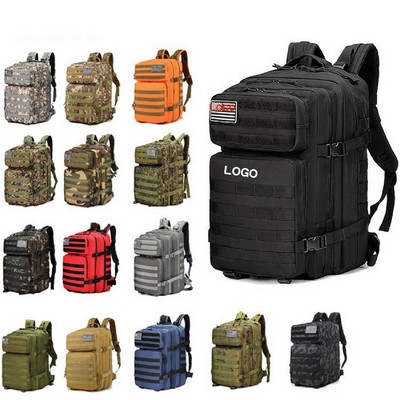 45L Heavy-Duty Molle Tactical Assault Backpack with Laptop Sleeve