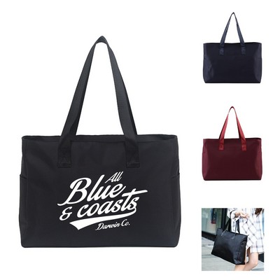 Tote Bag with Side Pocket