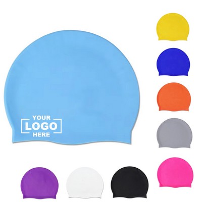 Flexible Silicone Swim Cap for Competitive and Recreational Swimming