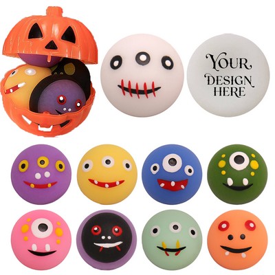 Halloween Pumpkin Shell Stress Ball Set