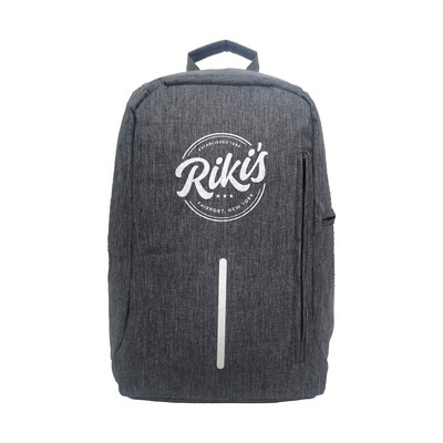 15.6" Anti-theft Laptop Backpack in Melange Gray