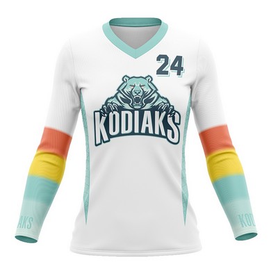 Blitz Long Sleeve V-Neck Volleyball Jersey (Quick Ship)