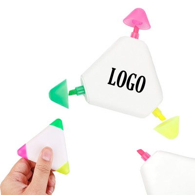 Triangular Highlighter with Colored Caps