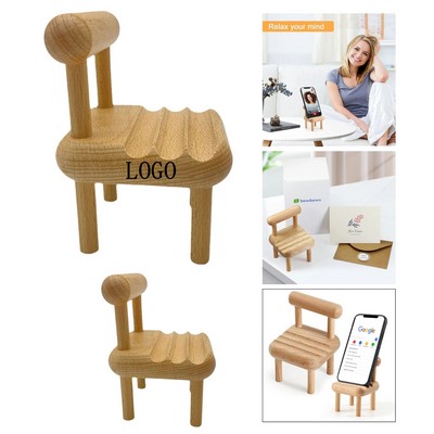 Wooden Chair Phone Holder Gift