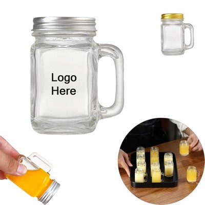 1.35 Oz. Mini Glass Mason Jar with Lids