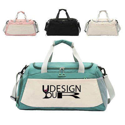 Travel Bag With Shoe Compartment For Fitness