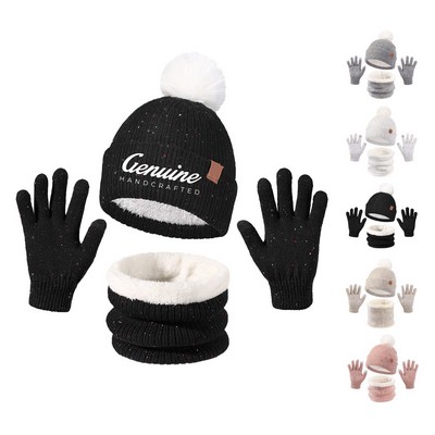 Kids Hat Scarf Glove Set