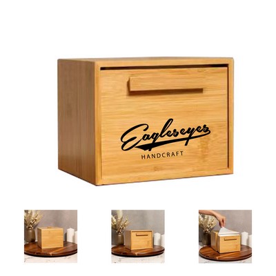 Bamboo Rectangular Stash Box