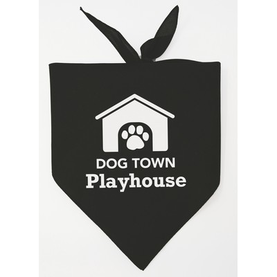 Personalized Large Black Triangle Pet Bandana