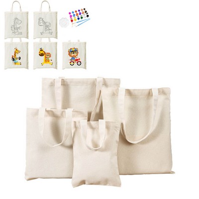 Graffiable canvas bag