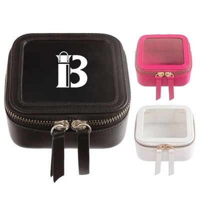 PU Leather Travel Makeup Bag – Portable & Spacious