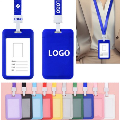 Waterproof ABS Sliding ID Card Holder for Students and Staff