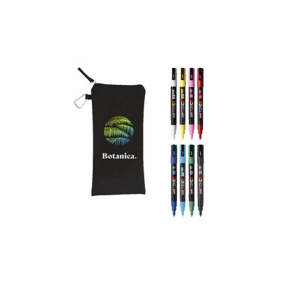 POSCA 8 Piece Basic Marker Set with Bag - Fine