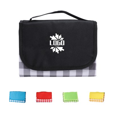Plaid Roll Up Picnic Blanket