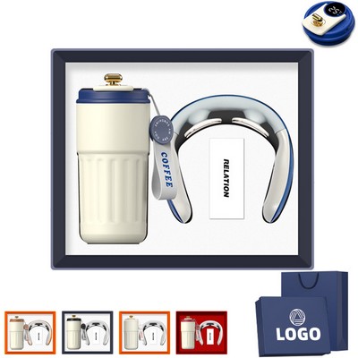 Personalize Coffee Cup Set with Neck Massager