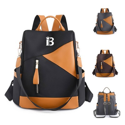 Fashion Collides with Color Outdoor Oxford Cloth Backpack