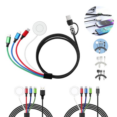 Magnetic 4-in-1 Charging Cable for Phone & Watch