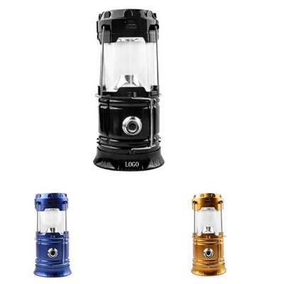 Solar USB Rechargeable Collapsible LED Camping Lantern