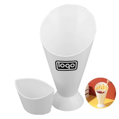 French Fries Plastic Angled Cup