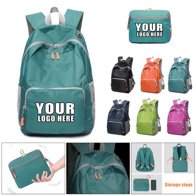 Foldable Outdoor Travel Backpack W/ Front Pocket