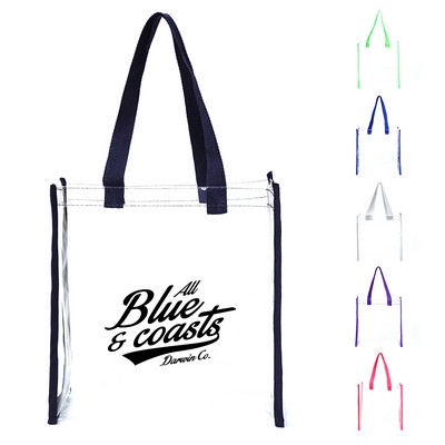 Clear Vinyl Stadium Event Tote Bag