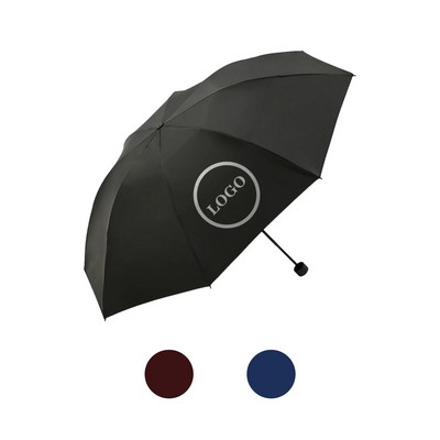 Folding Umbrella Custom Promotional Gift Compact Travel Windproof UV Protection Portable Lightweight