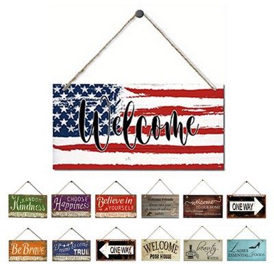 Hanging Wooden Signs