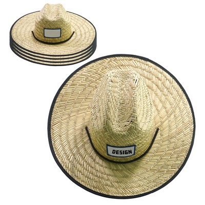 Lifeguard Beach Sun Straw Hat