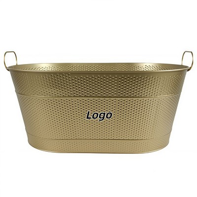 Luxury Gold Elliptical Champagne Ice Bucket for Bar KTV Commercial Use