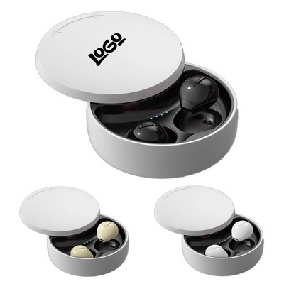 Mini Invisible Bluetooth Earbuds w/ Charging Case