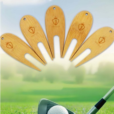 Bamboo Golf Divot Repair Tool