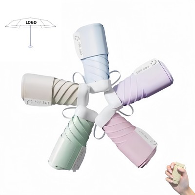 Flat 7-Fold Capsule Card-Sized Umbrella