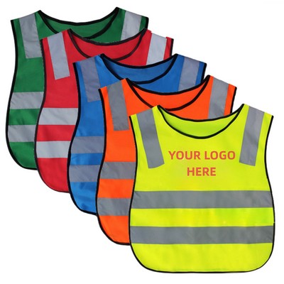 Full Color Kids Reflective Safety Visibility Vest