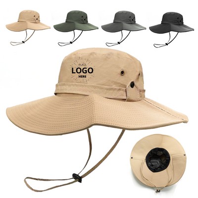 Wide Brim UV Protection Sun Bucket Hat