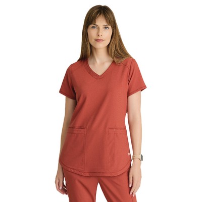 Grey's Anatomy Evolve Stretch - Women's Two-Pocket V-Neck Rhythm Scrub Top