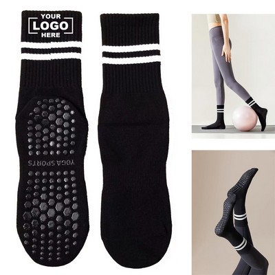 Breathable Non Slip Grippy Yoga Pilates Socks for Women with Enhanced Traction