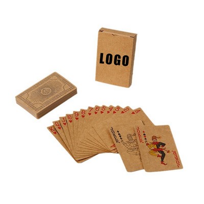 Classic Kraft Paper Eco Recycled Playing Cards w/ Box