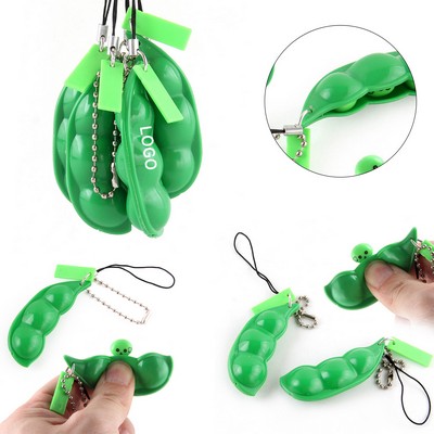 Squeeze Bean Key Chain
