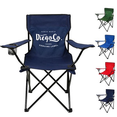 Foldable Chair with Drink Holder