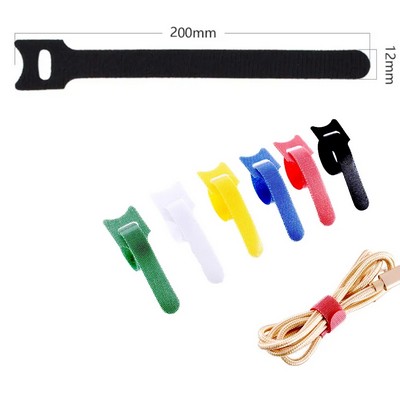 8" Nylon Hook and Loop Cable Ties