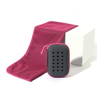 Cooling Exercise Wipe Sweat Towel W/EVA Box