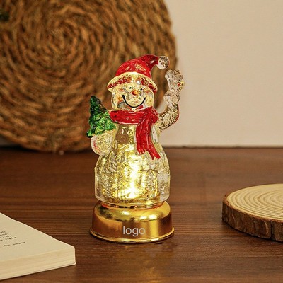 Red Hat Snowman Night Light