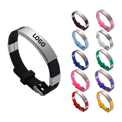 Stainless Steel Silicone Bracelet